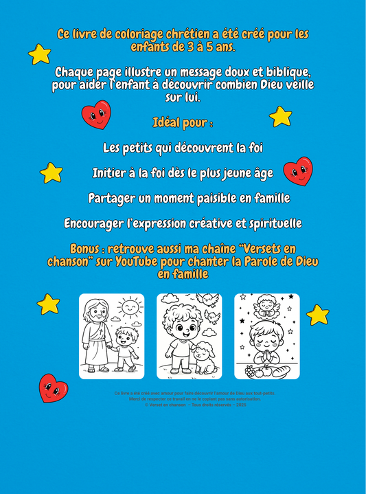 Livres de coloriage chrétiens à télécharger – Format PDF (3-5 ans)