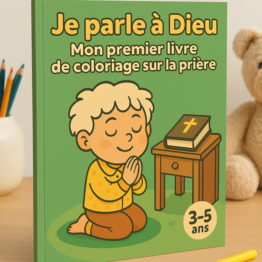 Livres de coloriage chrétiens pour enfants (3-5 ans) – Format livre physique, expédié