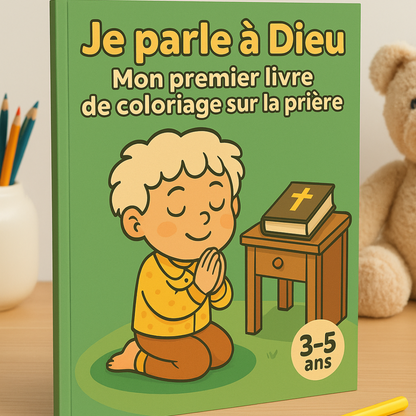 Livres de coloriage chrétiens pour enfants (3-5 ans) – Format livre physique, expédié