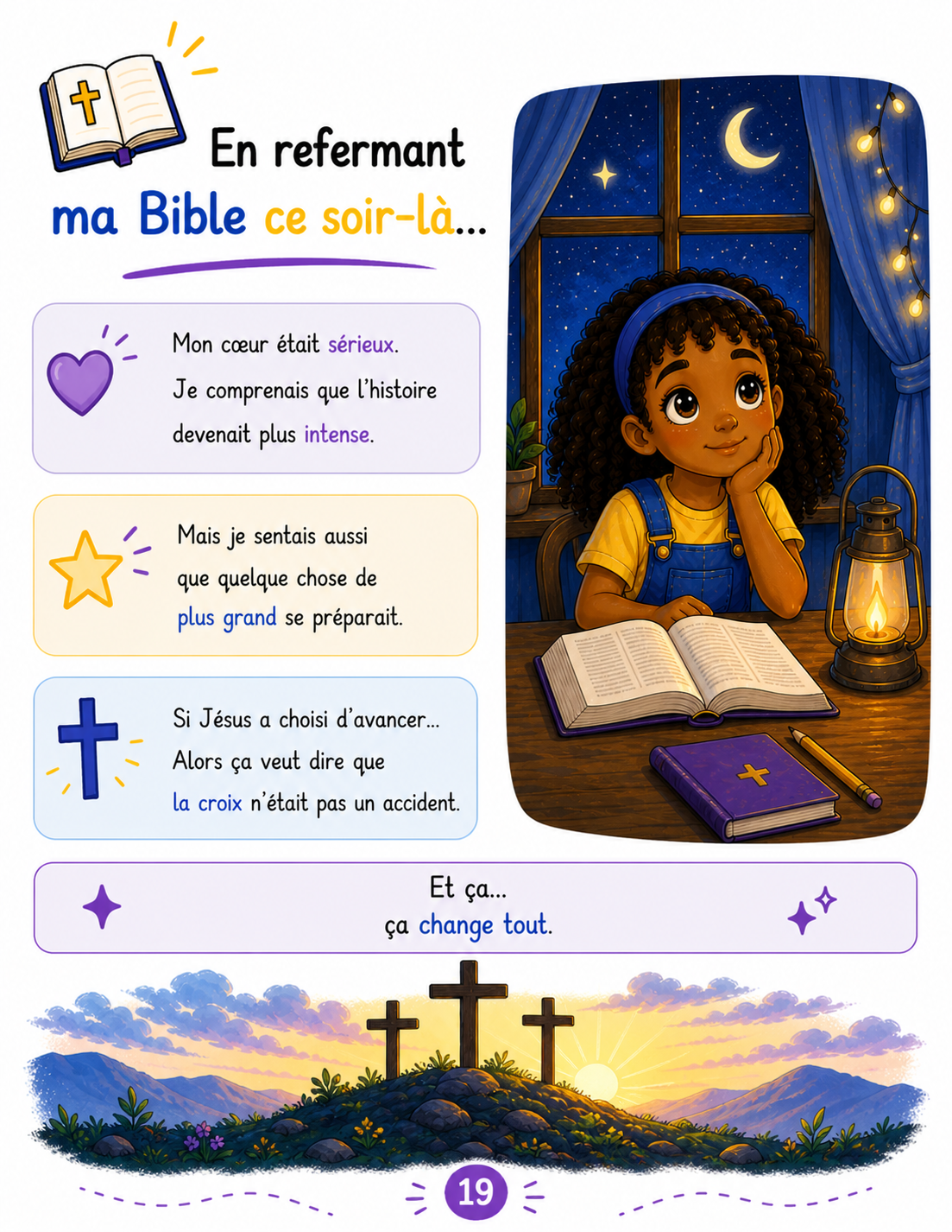 En refermant ma Bible ce soir-là